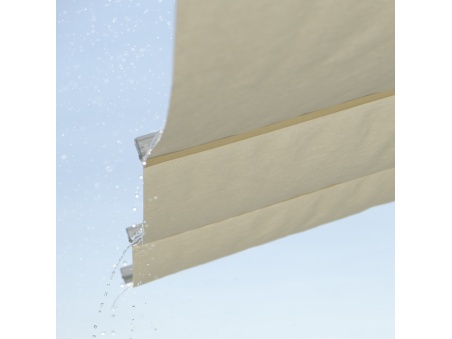 Maistra designerska altana aluminiowa z przesuwanym dachem