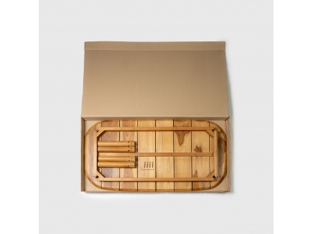 Chiglia - Indonezyjski Stolik Kawowy z Drewna Tekowego