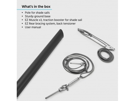 EZ Mast - Nowe Słupy do Żagli Ogrodowych