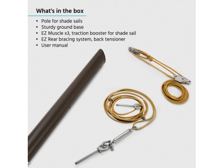 EZ Mast - Nowe Słupy do Żagli Ogrodowych