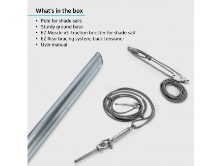 EZ Mast - Nowe Słupy do Żagli Ogrodowych