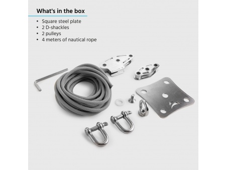 Muscle x3: Zestaw montażowy ścienny z krążkami