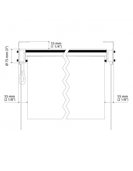 Easy Clear: Markiza Pionowa Przezroczysta PVC