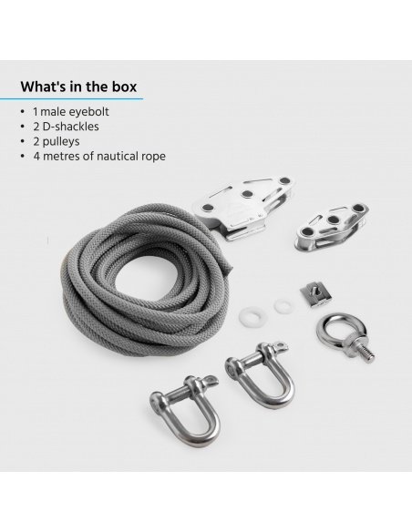 Muscle Pole: dodatkowy zestaw do masztów żaglowych przeciwsłonecznych Muscle x3