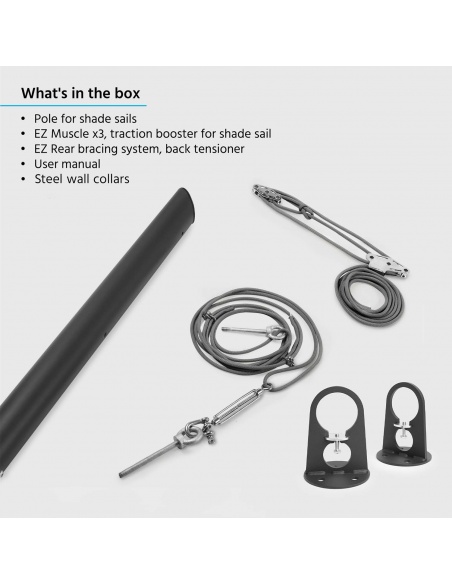 EZ Mast - Nowe Słupy do Żagli Ogrodowych