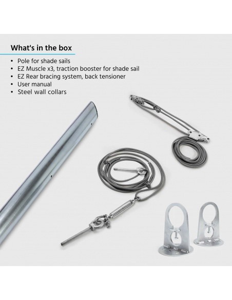 EZ Mast - Nowe Słupy do Żagli Ogrodowych