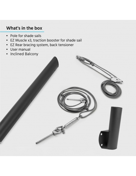 EZ Mast - Nowe Słupy do Żagli Ogrodowych