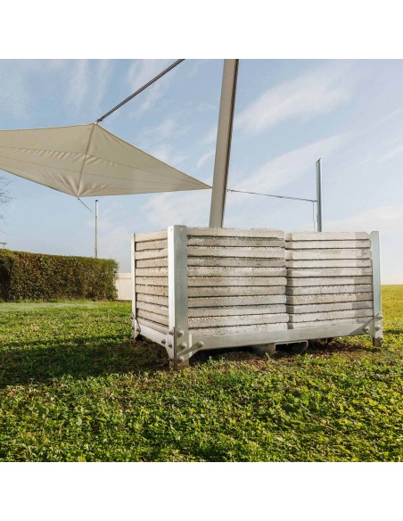 Easy Ballast: Podstawa Balastowa do Masztów Żagli Zacieniających | Maanta