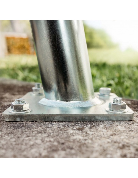 Zestaw 4 szt. - Pręty gwintowane ze stali ocynkowanej M12 - 13 cm