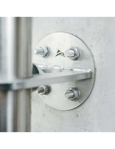 Zestaw 4 szt. - Pręty gwintowane ze stali ocynkowanej M12 - 13 cm