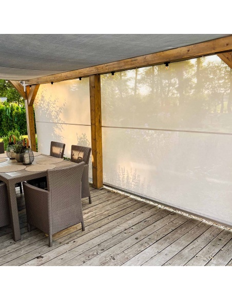 Reef Roll - Markiza pionowa z kablami bocznymi - Na Wymiar