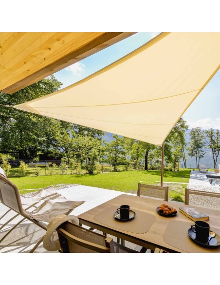Solaria Wodoodporny - Nasz najlepszy żagiel przeciwsłoneczny, krój radialny