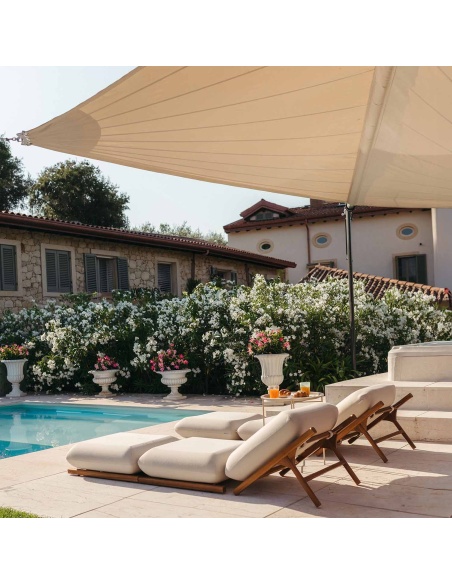 Tuga: leżak z drewna tekowego Unikalny Morski Design