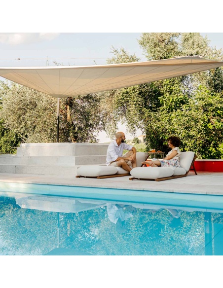 Tuga: leżak z drewna tekowego Unikalny Morski Design