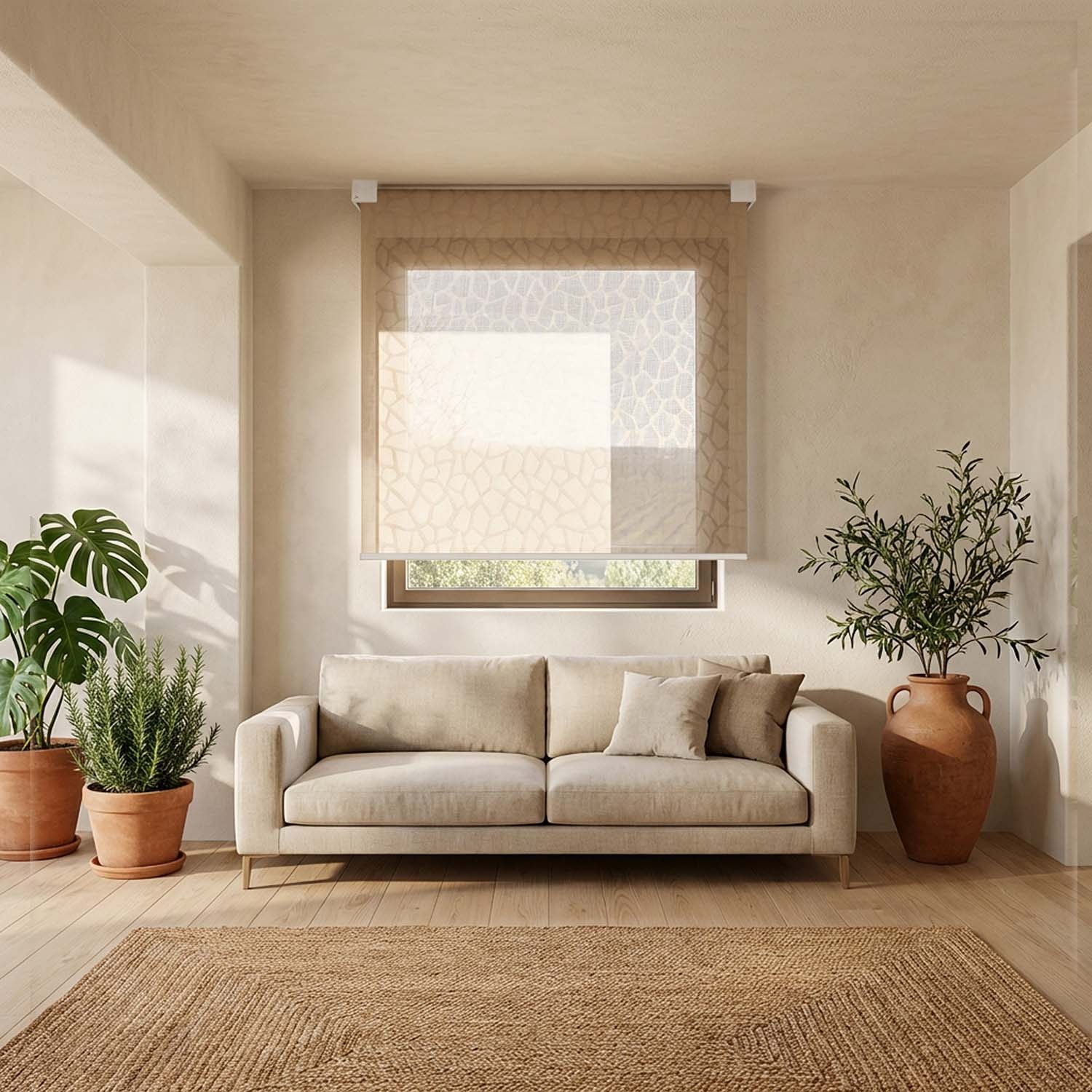 Kyma: roleta z falowaną płytą designerską