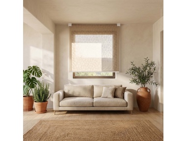 Kyma: roleta z falowaną płytą designerską