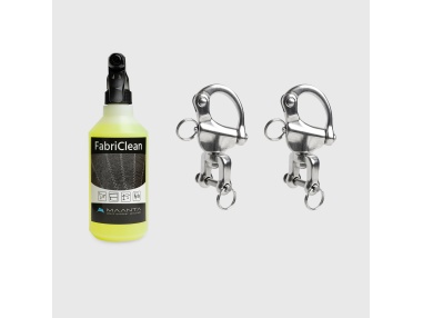 Pack FabriClean + Zestaw 2 karabińczyków z szybkozłączką