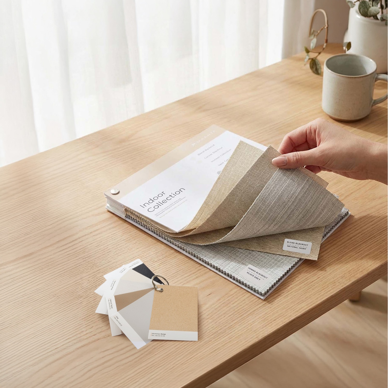 Próbki tkanin rolet: Kolory i materiały