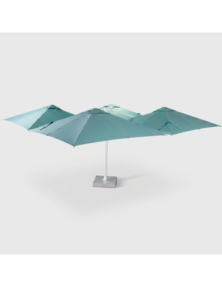 Cygnus Qadro: Parasol Cantilever z Czterema Tkaninami 6×6 m