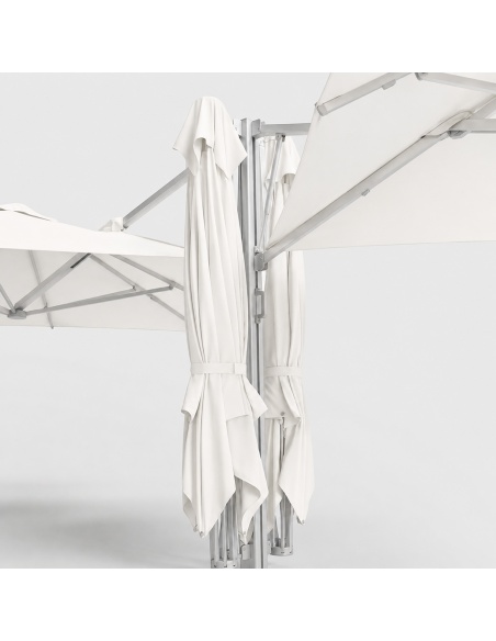 Cygnus Qadro: Parasol Cantilever z Czterema Tkaninami 6×6 m