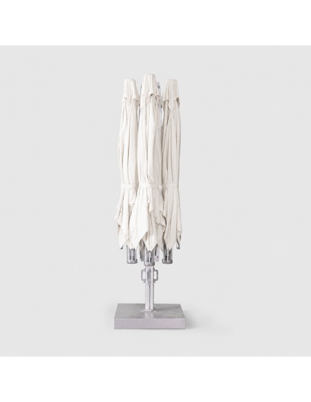 Cygnus Qadro: Parasol Cantilever z Czterema Tkaninami 6×6 m