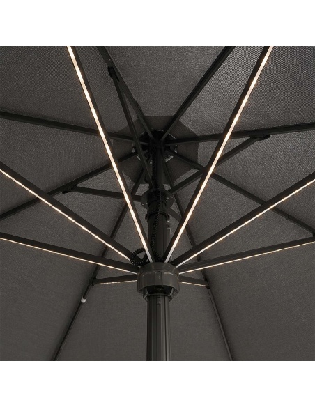 Hydrus: Profesjonalny Parasol z Centralnym Słupkiem 5×5 m i Ø6 m