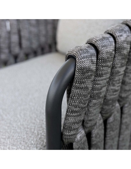 Quieta: Zestaw Ogrodowy 5-osobowy z Aluminium i Rope