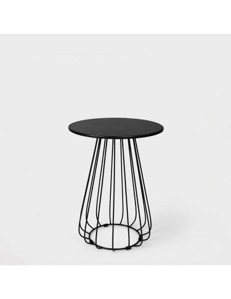 Plaka: Designerski Stolik Bistro do Ogrodu z Pręta Stalowego