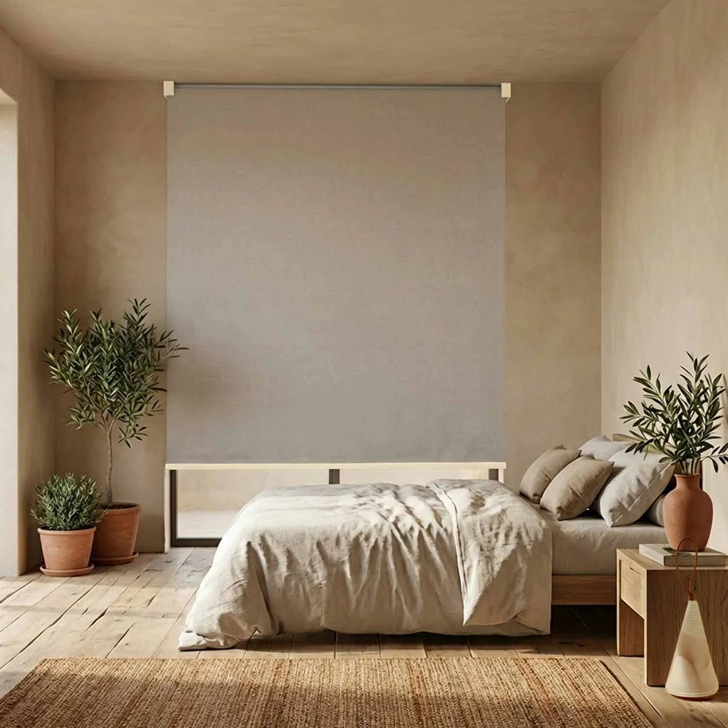 Canvas Blackout Cloud Grey – listwa Natural Taupe